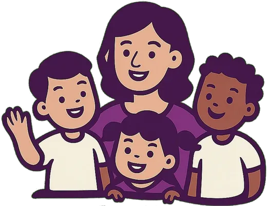 Mrs. Monica with Kidco kids