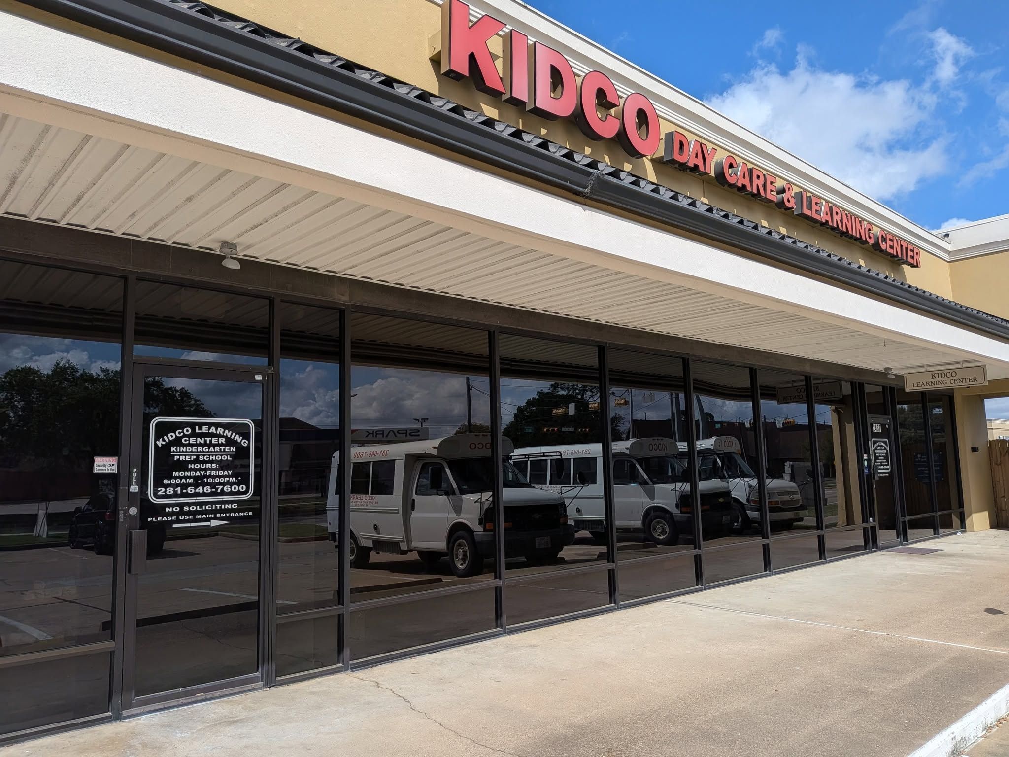 The front of Kidco Learning Center on N Fry Rd